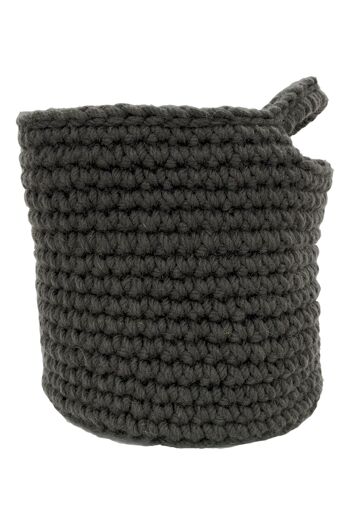 panier en laine au crochet-anthracite-moyen