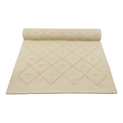 alfombra tejida de algodón y lino mediana