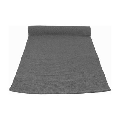 woven cotton rug Nordic light gray medium