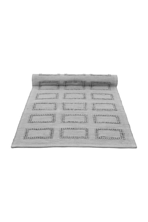 woven cotton rug-light gray-medium.****
