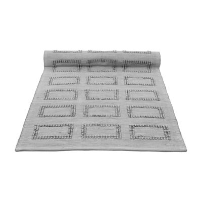 woven cotton rug-light gray-medium.****