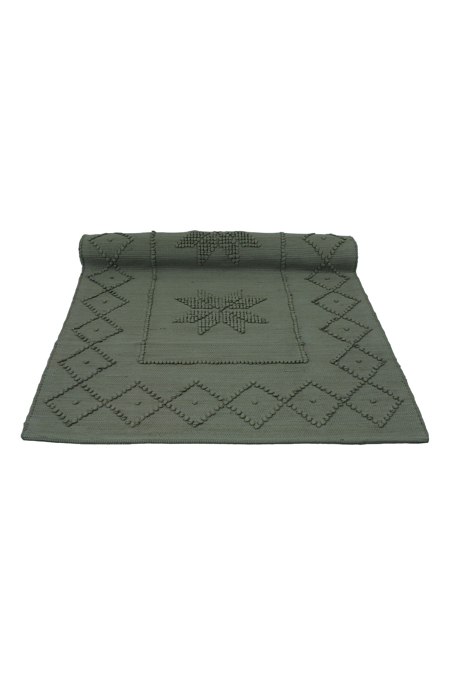 Buy wholesale woven cotton rug Star anthracite medium