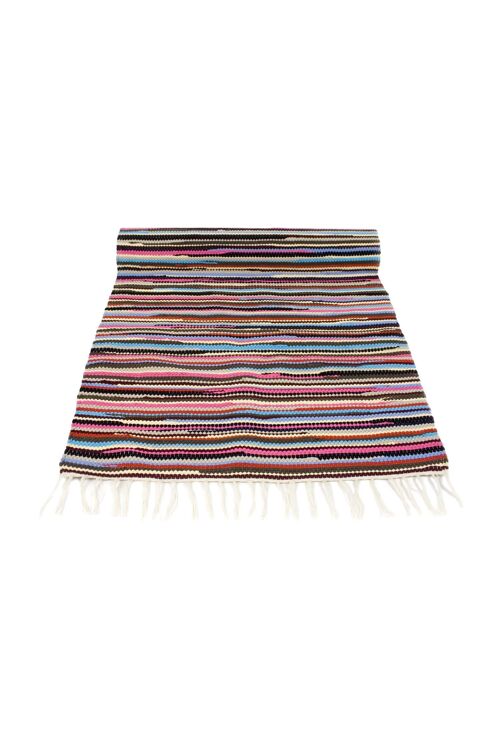 geweven katoenen kleed, Stripy, mixmatch kleuren, medium