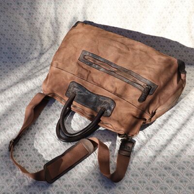 771 - Gingerbread tote bag, fabric bags, weekend bags, travel bag