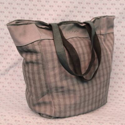 758 - Model tote bag, leather bags, handbag, palmtop, handles