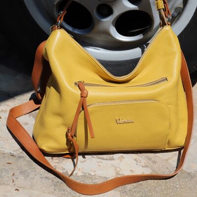 621 Ocra yellow - Leather bag