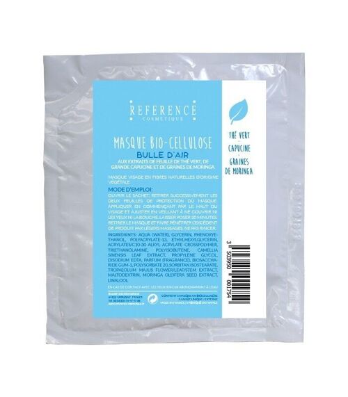 Masque Bio-Cellulose "BULLE D'AIR"