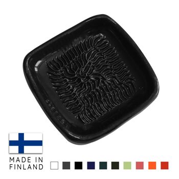 ANCKERAMIC Finland Original Grater - Râpe en céramique comme râpe à noix de muscade, râpe à ail, râpe à gingembre, fabriquée en Finlande (noir) ... 3