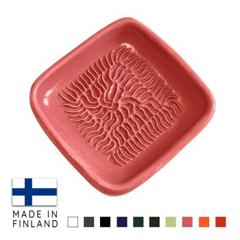 ANCKERAMIC Finland Original Grater - Râpe en céramique comme râpe à noix de muscade, râpe à ail, râpe à gingembre, fabriquée en Finlande (rose) ... 3