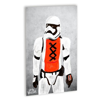 Amsterdam Stormtrooper Canvas Wit_60 x 80 cm