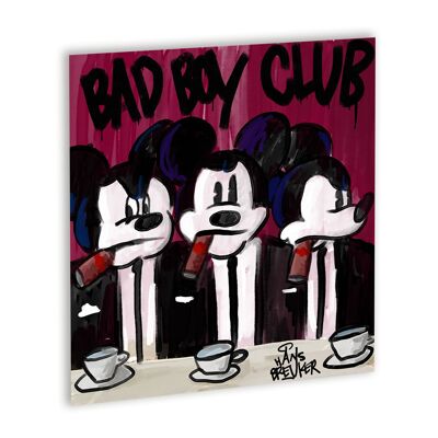 Bad Boy Club Canvas Wit_40 x 40 cm