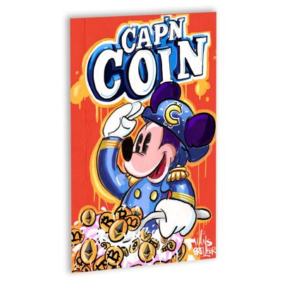 Cap'n Coin Canvas Zwart_60 x 80 cm