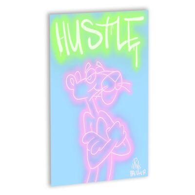 Hustle Canvas Wit_30 x 40 cm