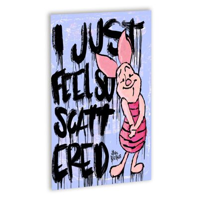 I just feel so scattered Canvas Zwart_30 x 40 cm