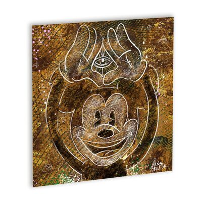Illuminatie Mickey Canvas Wit_40 x 40 cm