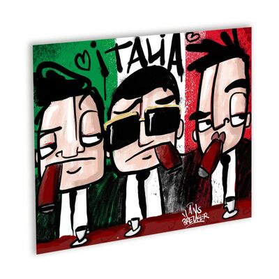 Italia Canvas Zwart_40 x 30 cm