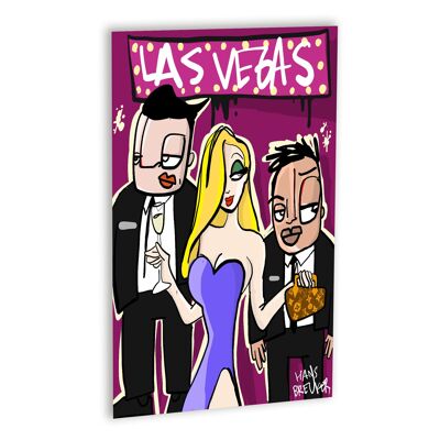 Las Vegas Canvas Wit_30 x 40 cm