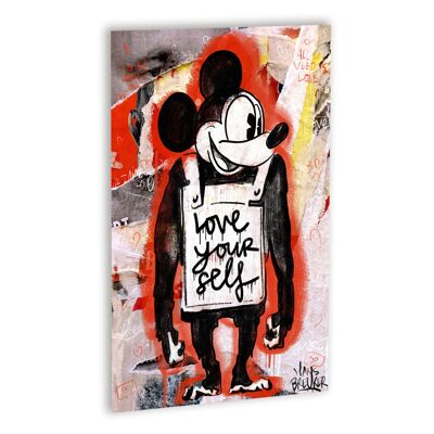 Love yourself Canvas Wit_60 x 80 cm