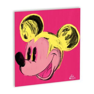 Mickey Warhol Canvas Zwart_40 x 40 cm