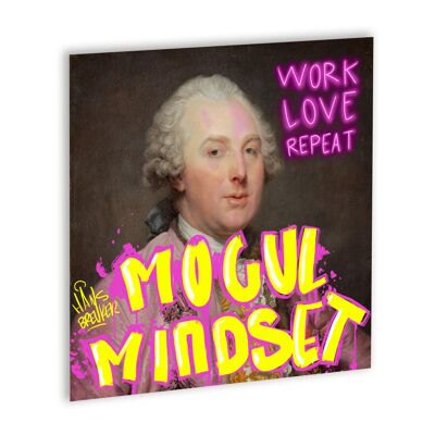 Mogul Mindset Canvas Wit_40 x 40 cm