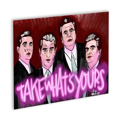 Take what's yours Canvas Wit_80 x 60 cm