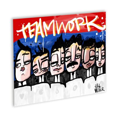 Teamwork Canvas Wit_40 x 30 cm