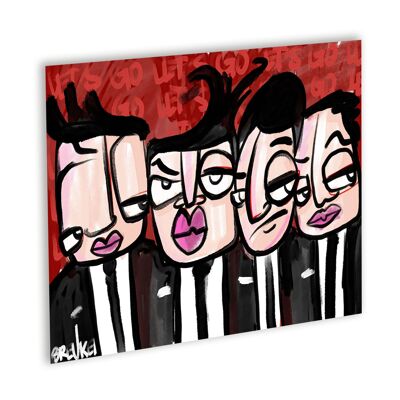 The Band Canvas Zwart_40 x 30 cm