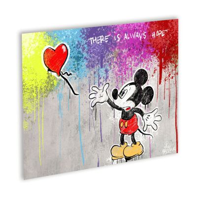 There is always hope Canvas Zwart_40 x 30 cm