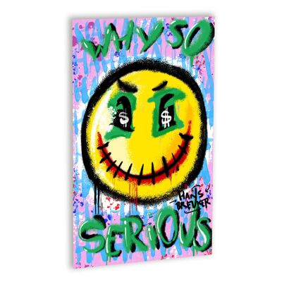 Why So Serious? Canvas Wit_30 x 40 cm