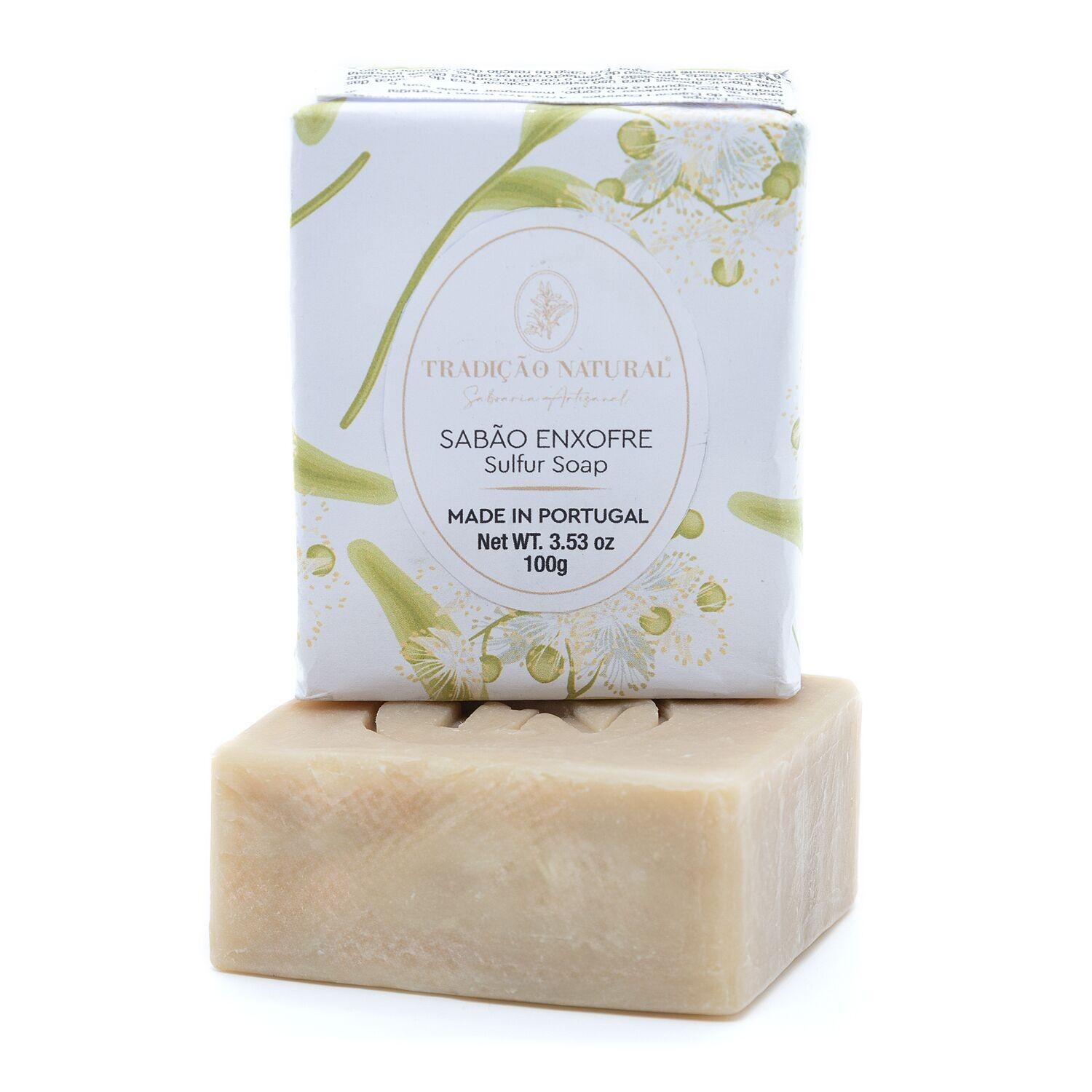 Schwefelfeste Seife – Handgefertigt – 100 g – 100 % natürliche Inhaltsstoffe