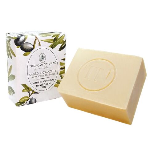 100% Olive Oil Solid Soap - Handmade - 100 g - 100% natural ingredients