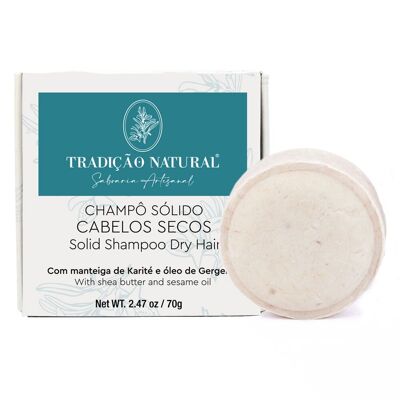 Festes Shampoo für trockenes Haar - handgefertigt - 70 g