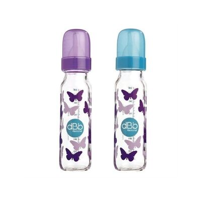 Biberon "farfalle" 240ml - dBb Remond (2 colori tra cui scegliere)