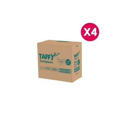 Couches écologiques Maxi+ Taffy Taille 4+ - 9/20 Kg