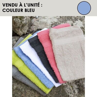 Guanto in spugna di cotone blu - CENTEX