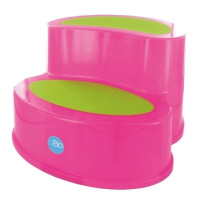 Non-slip step stool - translucent pink - dBb Remond (step stool)