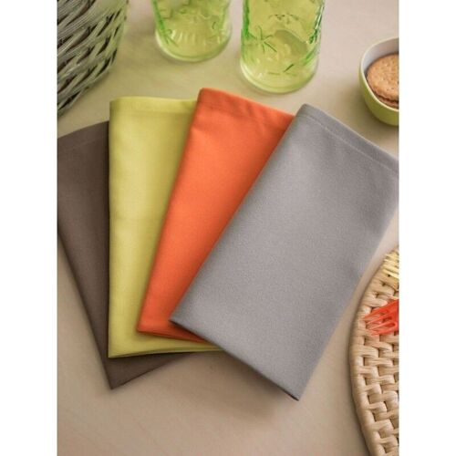 Serviette 100% polyester gris - CENTEX