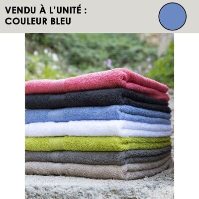 Serviette coton éponge bleu - CENTEX