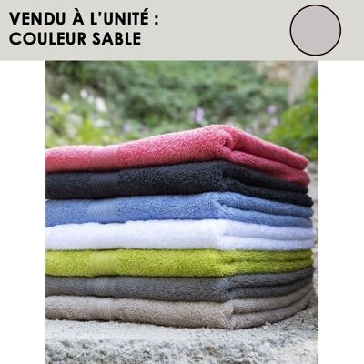 Sand cotton terry towel - CENTEX