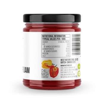 Confiture de chili Carolina Reaper | 190g | Entreprise de purée de piment | Le piment le plus fort du monde 6