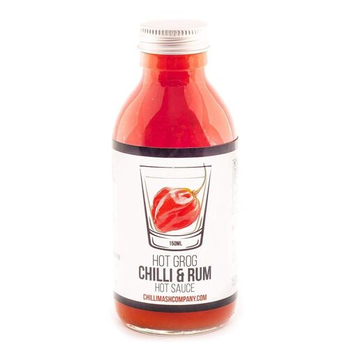 Hot Grog | 150ml | Chilli Mash Company | Chilli &amp; Rum Hot Sauce