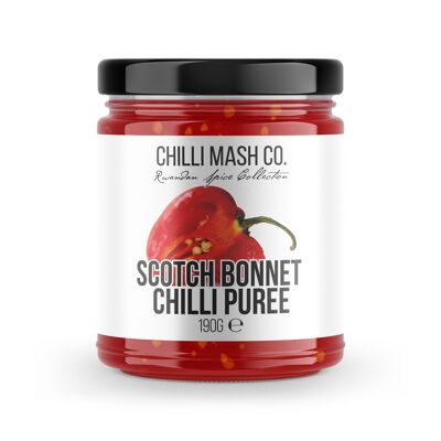 Puré de chile Scotch Bonnet | Compañía de puré de chile | 190ml