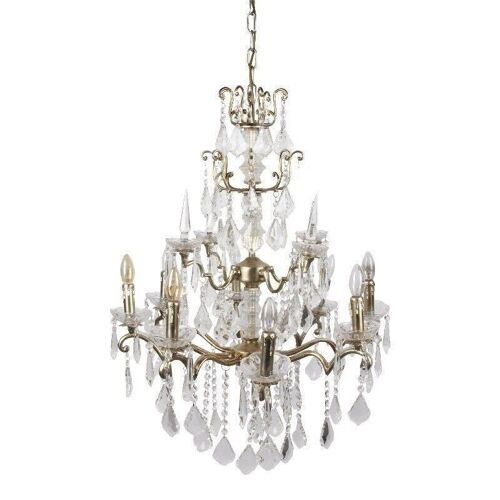 Chandelier Baroque 75 cm 8 lamps Nickel