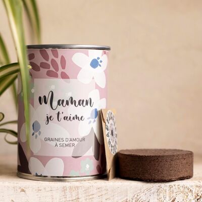 Kit de siembra "Maman je t'aime" Made in France