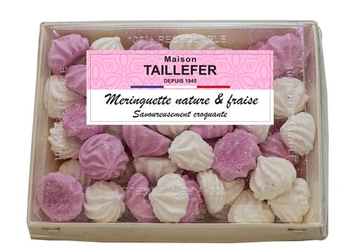 Assortiment de meringuettes nature et fraise 125g