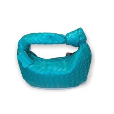 Lakeblue mini jod braided leather bag