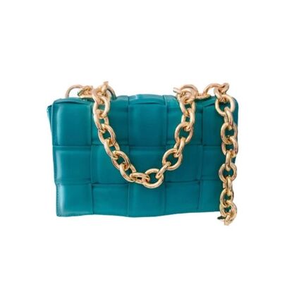 Bandolera Chain Trenzada blue