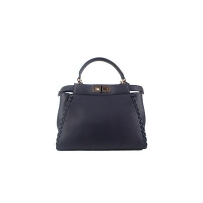 Fendi Peekaboo Klontasche mittelblau