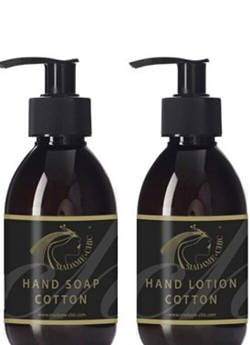 Hand kit cotton, soap + lotion , sku107