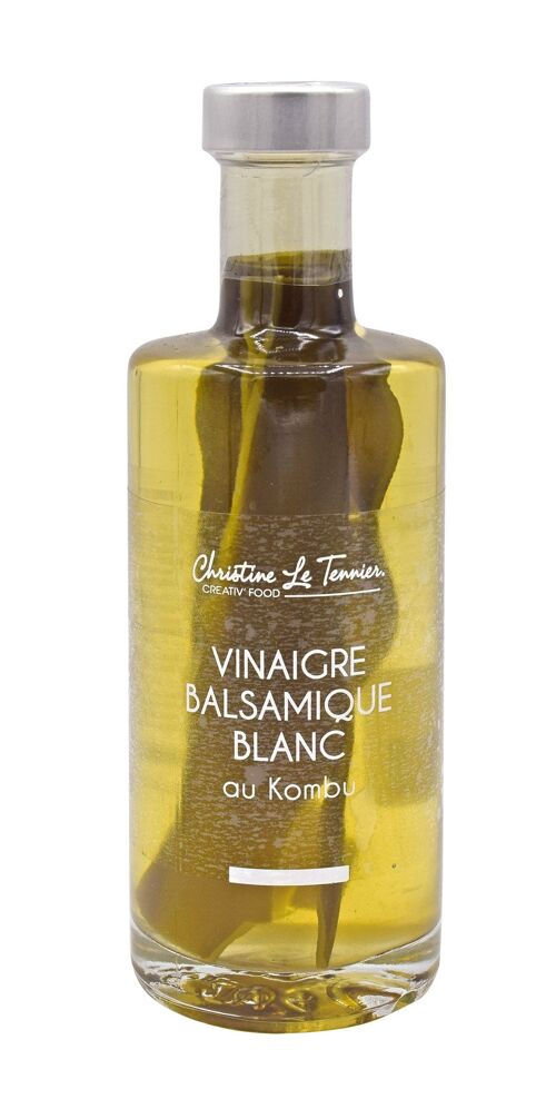 VINAIGRE BALSAMIQUE BLANC au Kombu